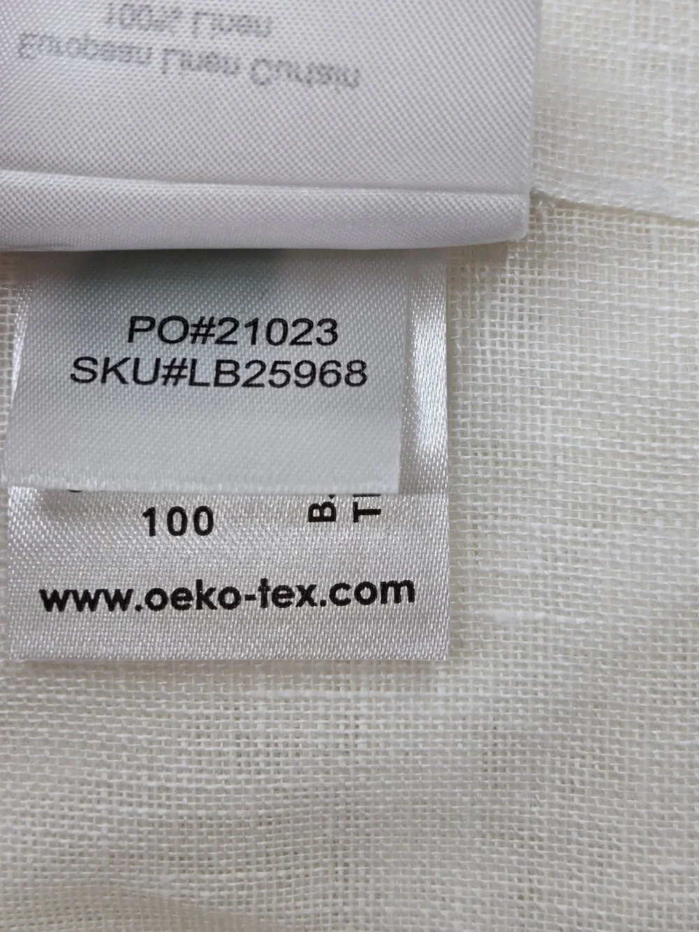 NWT QUINCE Set Of 2 48x84 European Linen Sheer Curtains White 9623